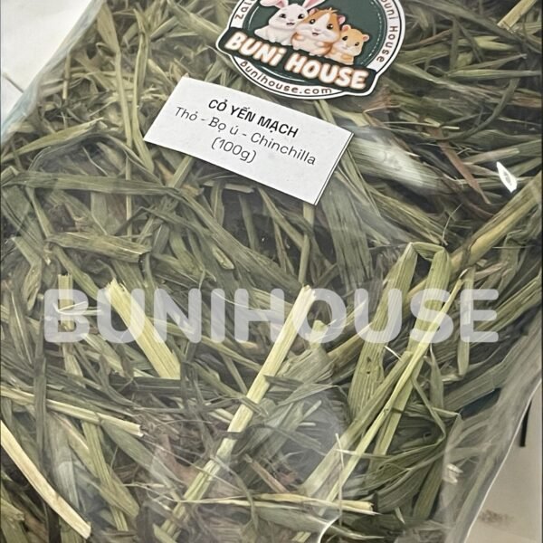 Cỏ Yến Mạch Cho Thỏ, Bọ Ú, Chinchillas 100g - Ảnh 2