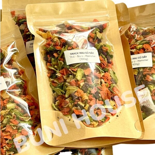 Snack Rau Củ Sấy Giòn 100g Bunihouse - Hình ảnh 4