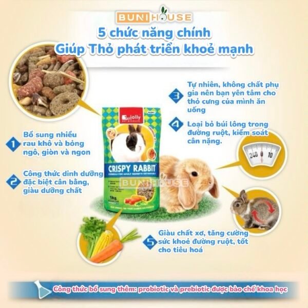 Cỏ Nén Cho Thỏ Jolly Crispy - Ảnh 4